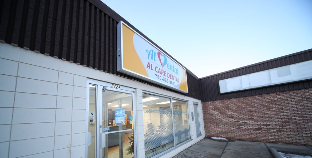 Al Care Dental on 50 Street in Leduc, seen from the street